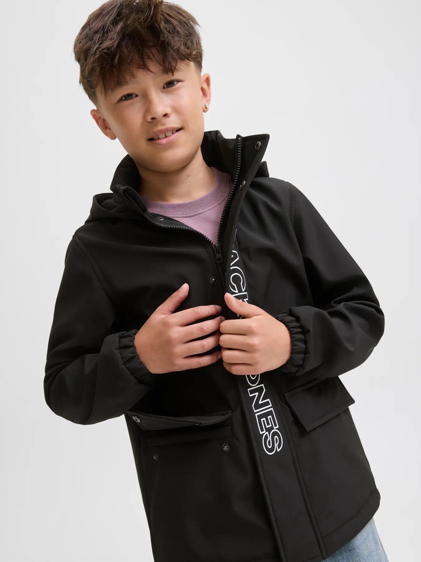 JJEMATT SOFTSHELL HOOD SN JNR